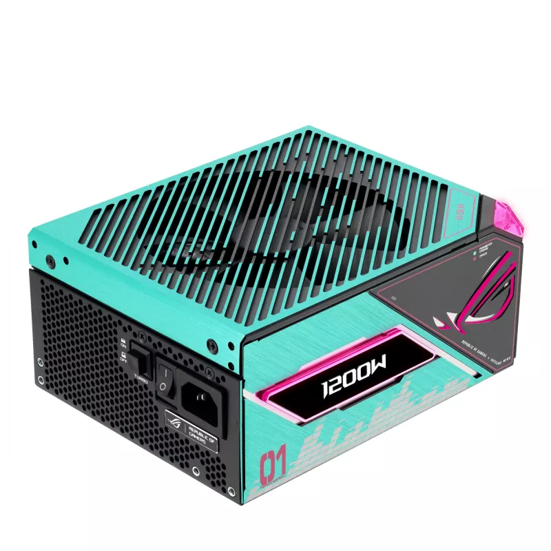 ASUS ROG -THOR-1200P3-MIKU zasilacz 1200 W 20+4 pin ATX ATX Wielokolorowy