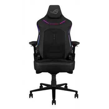 Uniwersalny fotel gamingowy ASUS ROG Courser — wyściełane siedzisko, maksymalna waga 136 kg, siedzisko 670×700 mm, minimalna wysokość 140 cm, czarny