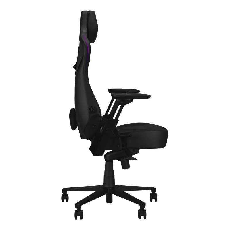 Uniwersalny fotel gamingowy ASUS ROG Courser — wyściełane siedzisko, maksymalna waga 136 kg, siedzisko 670×700 mm, minimalna wysokość 140 cm, czarny