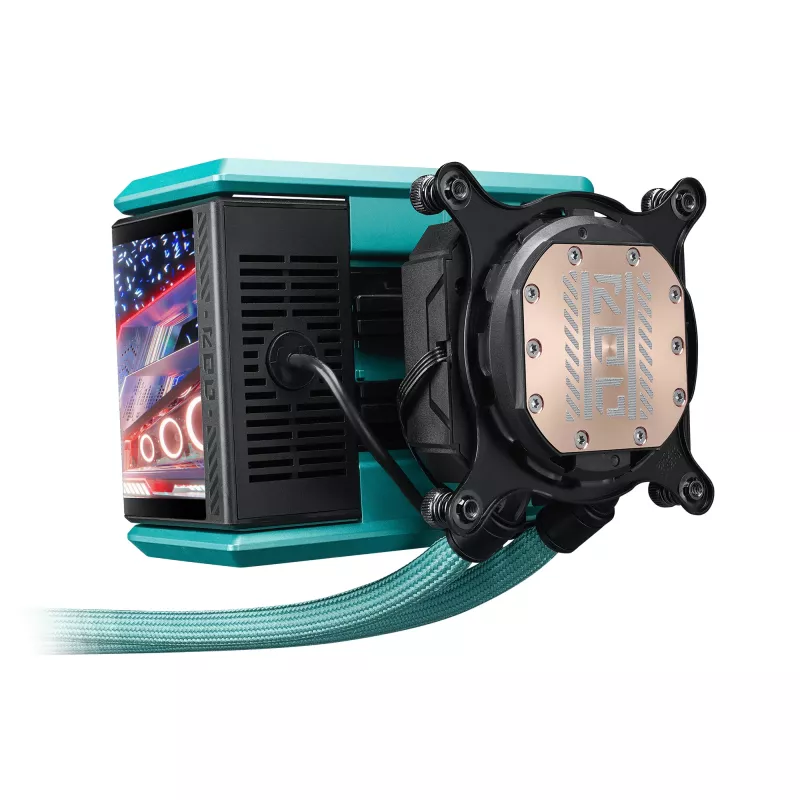 ASUS ROG RYUO IV 360 ARGB Hatsune Miku Edition chłodzenie procesora All-in-one cieczowe 12 cm Czarny, Turkusowy