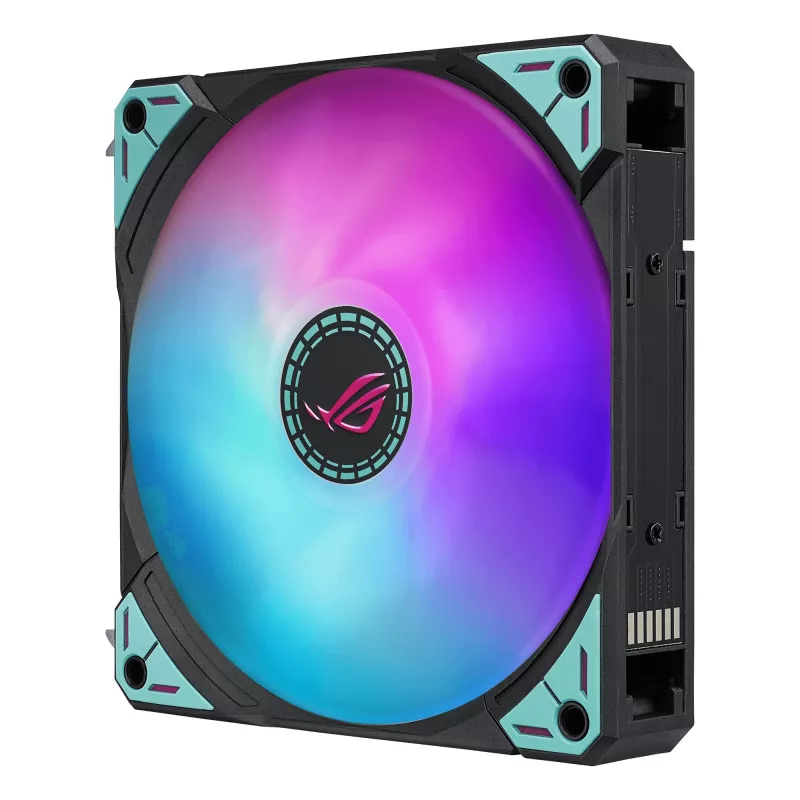 ASUS ROG RYUO IV 360 ARGB Hatsune Miku Edition chłodzenie procesora All-in-one cieczowe 12 cm Czarny, Turkusowy