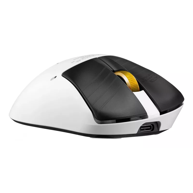Mysz gamingowa ASUS ROG Keris II Origin-KJP, dla praworęcznych, optyczna 42 000 DPI, RF Wireless + Bluetooth + USB-A, 6 przycisków, wielokolorowa