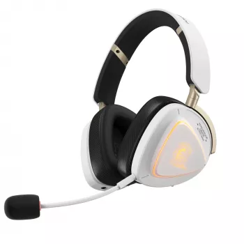 Zestaw słuchawkowy ASUS ROG Delta II-KJP — Circumaural, przewodowy i bezprzewodowy (Bluetooth), 20–20000 Hz, 325 g, czarno-biały
