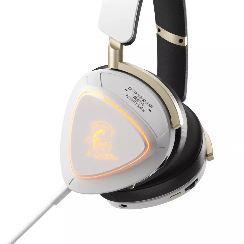 Zestaw słuchawkowy ASUS ROG Delta II-KJP — Circumaural, przewodowy i bezprzewodowy (Bluetooth), 20–20000 Hz, 325 g, czarno-biały