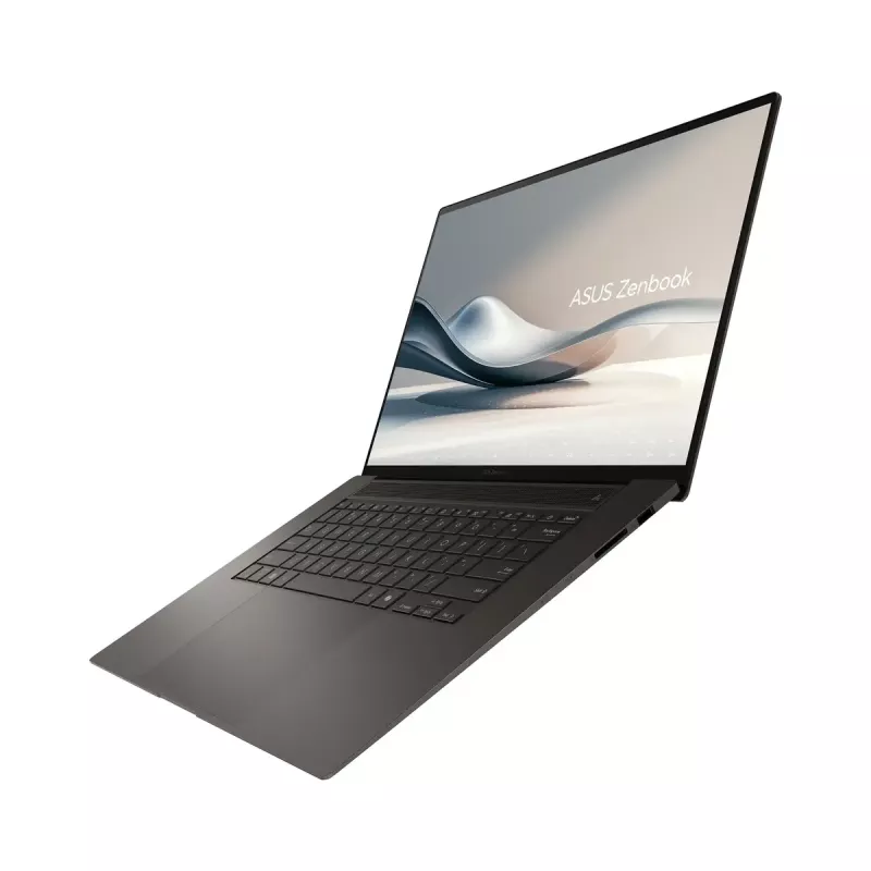 Laptop ASUS Vivobook S16 UM5606WA — 16 cali OLED 3K (2880×1800) 120Hz, AMD Ryzen AI 9 370HX, 32GB LPDDR5X, 2TB SSD, Windows 11 Pro, Zumaia Gray