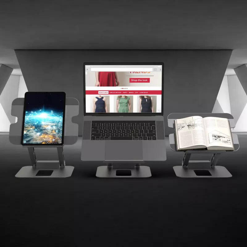 j5create JTS327 Wielokątna stacja dokująca 4K, Podstawka pod laptop, Szary, Aluminium, 40.6 cm (16 cali), 4 kg, Laptop z Windows / Mac