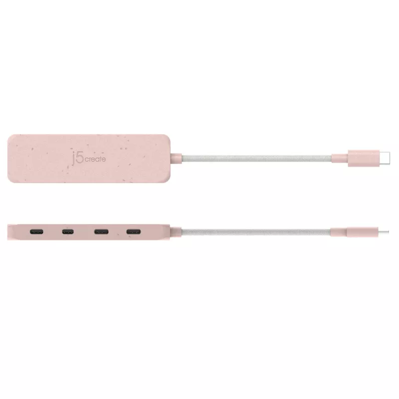 j5create Ekologiczny koncentrator USB-C do 4-portowego USB typu C Gen 2