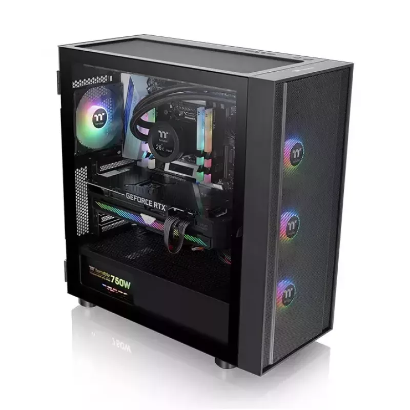Obudowa PC Thermaltake H570 TG ARGB Midi Tower Czarna