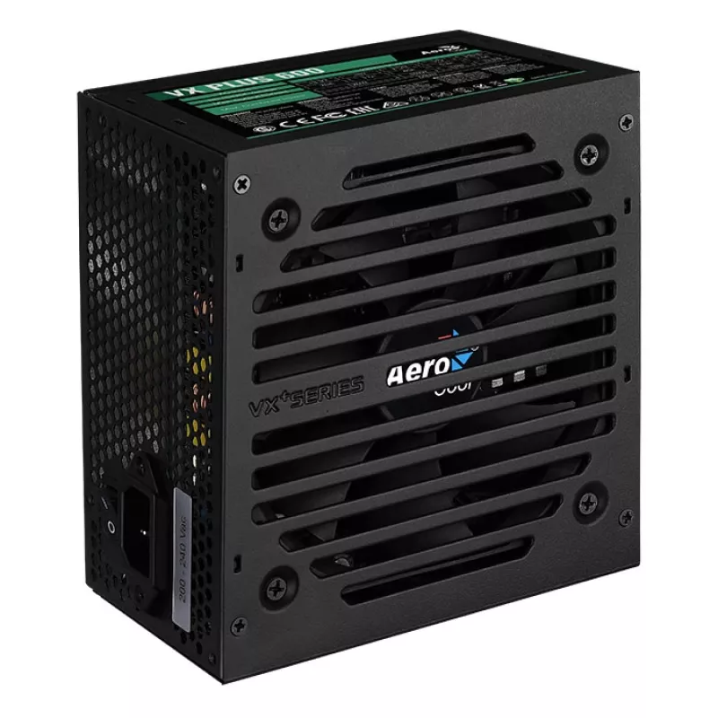 Zasilacz Aerocool VX PLUS 600 600 W 20+4 pin ATX ATX Czarny