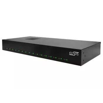 Ładowarka do urządzeń mobilnych EXSYS EX-11016 Uniwersalna Czarna AC Szybkie ładowanie