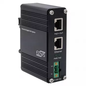 EXSYS PoE++ Gigabit Injector 90W -40°C do +80°C