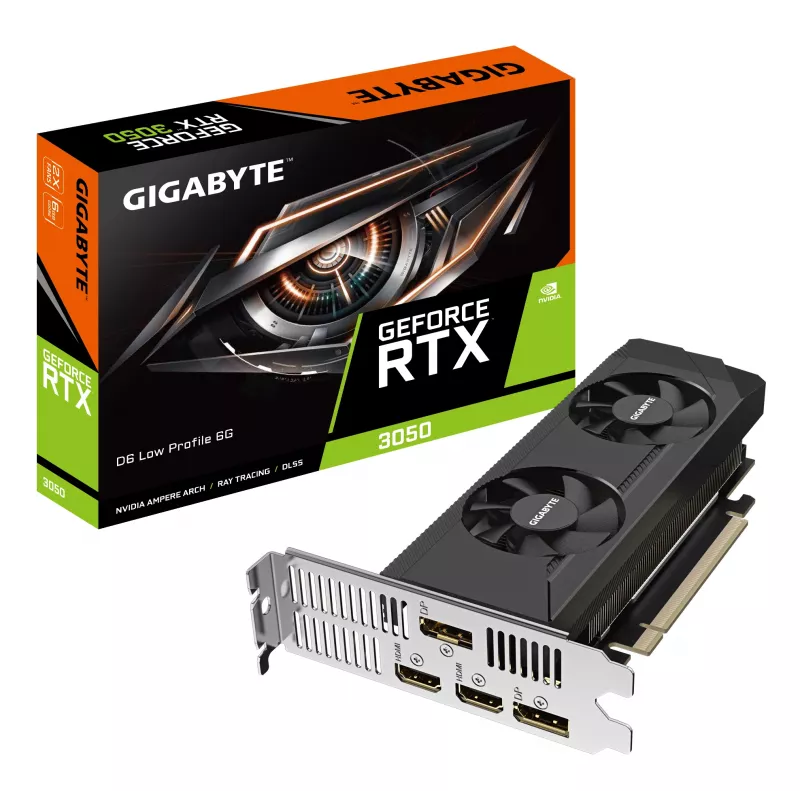 Karta graficzna GIGABYTE GeForce RTX 3050 D6 6GB GDDR6 (GV-N3050D6-6GL)