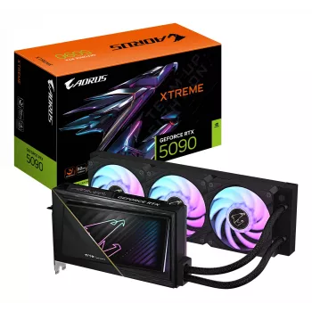 Karta graficzna GIGABYTE AORUS GeForce RTX 5090 XTREME WATERFORCE 32G – 32 GB GDDR7, 512-bit, PCI-E 5.0, 2655 MHz taktowanie rdzenia, 3x DP 2.1a, 1x HDMI 2.1b, NVIDIA DLSS 4, GV-N5090AORUSX W-32GD