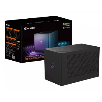 Gigabyte AORUS RTX 5090 AI BOX zewnętrzna karta graficzna (eGPU), 32 GB GDDR7, GV-N5090IXEB-32GD
