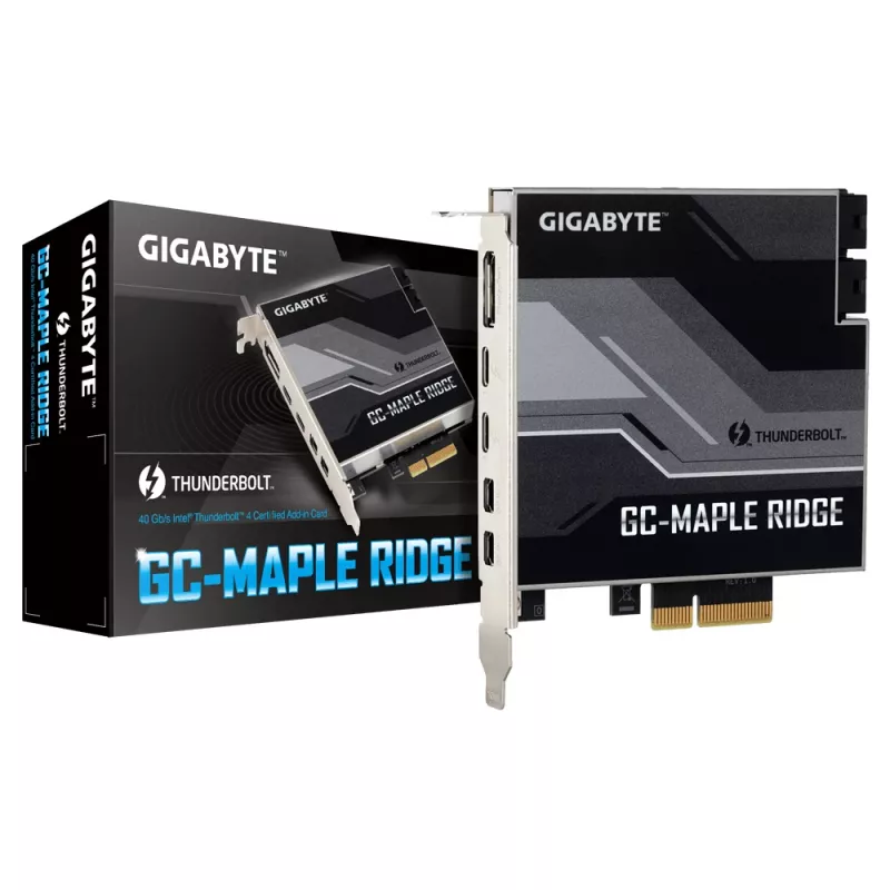 GIGABYTE GC-MAPLE RIDGE karty interfejsów/adapter Wewnętrzny DisplayPort, Mini DisplayPort, Thunderbolt 4, USB 3.2 Gen 2 (3.1 Gen 2)