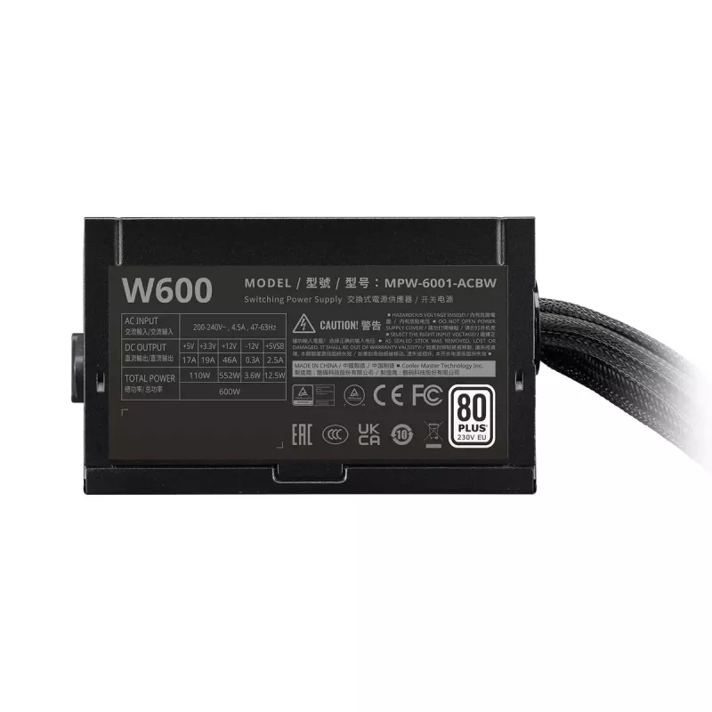 Zasilacz Cooler Master ELITE NEX biały 600W
