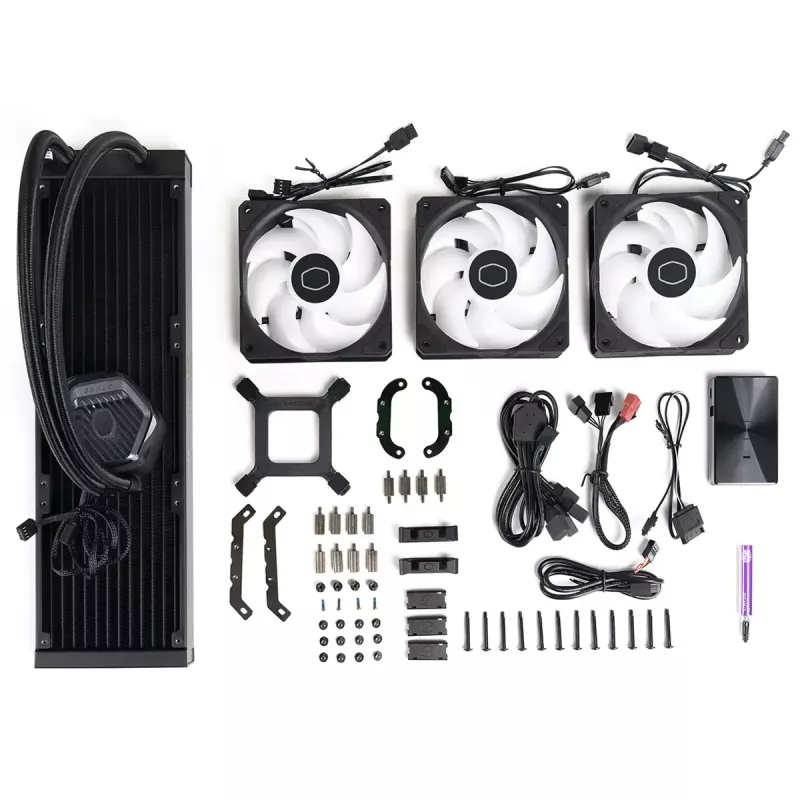 Zestaw chłodzenia cieczą Cooler Master MasterLiquid 360 ATMOS 12 cm Czarny