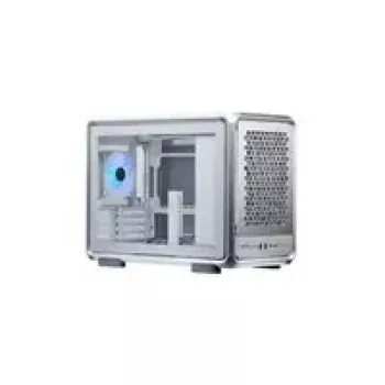Obudowa komputerowa Cooler Master MasterFrame 400 Mesh srebrny, mATX, przezroczysty panel boczny, 1x wentylator ARGB 120 mm