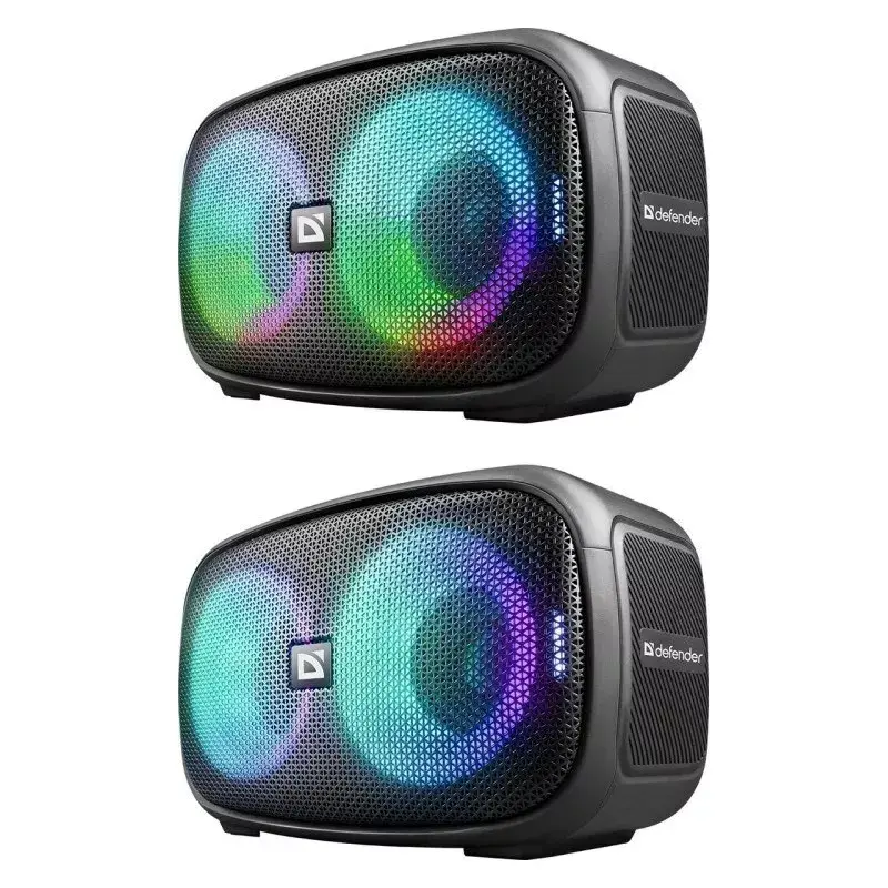 Przenośny głośnik stereo Bluetooth Defender Q5, 20 W, podświetlenie LED, radio FM, TWS