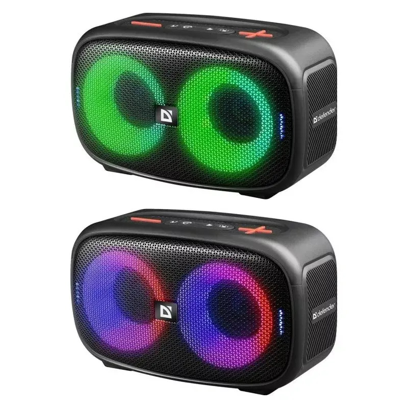 Przenośny głośnik stereo Bluetooth Defender Q5, 20 W, podświetlenie LED, radio FM, TWS