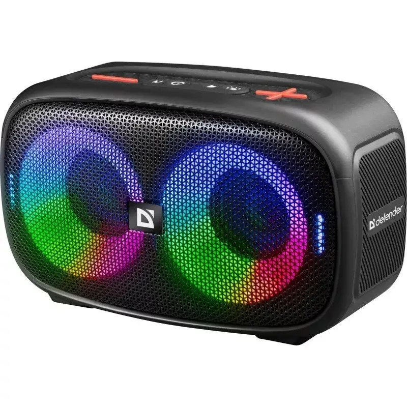 Przenośny głośnik stereo Bluetooth Defender Q5, 20 W, podświetlenie LED, radio FM, TWS