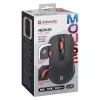 Bezprzewodowa mysz optyczna cicha RF DEFENDER Nexus MS-195 — 1600 DPI, 2.4 GHz, Nano USB, symetryczna, 2×AAA, czarna