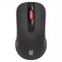 Bezprzewodowa mysz optyczna cicha RF DEFENDER Nexus MS-195 — 1600 DPI, 2.4 GHz, Nano USB, symetryczna, 2×AAA, czarna