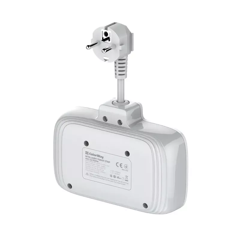 Gniazdko ścienne ColorWay CW-CHE24PDW z wbudowanym wyjściem USB-C Power Delivery 24 W