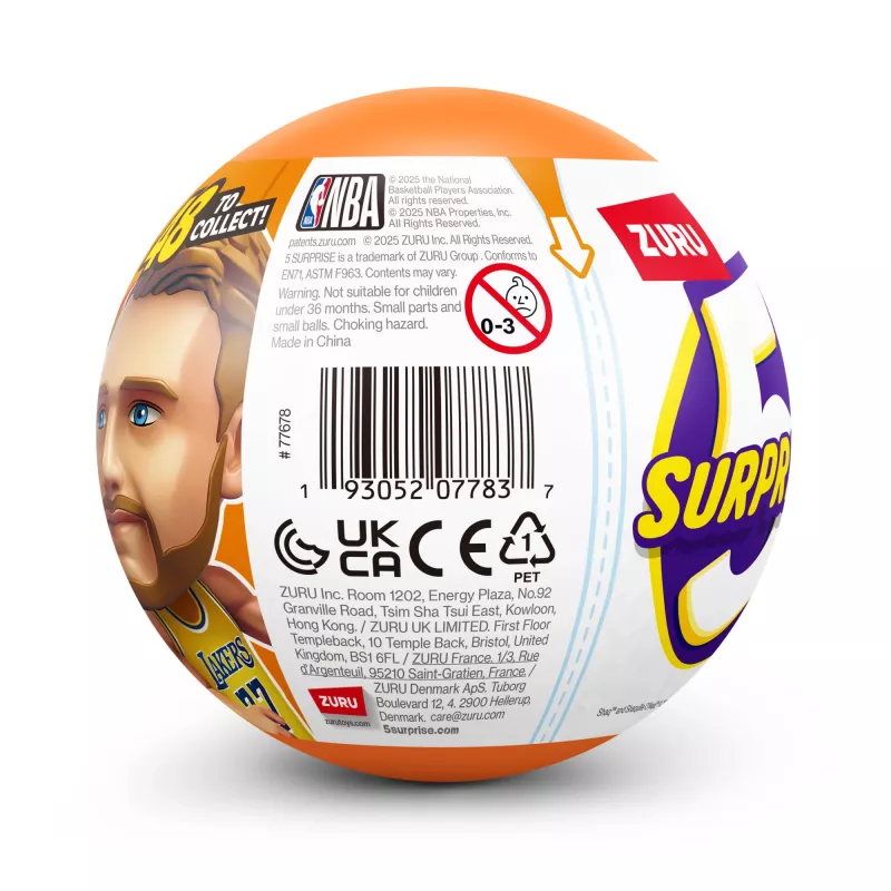 5 Surprise NBA Ballers Series 2, 3 lata, Wielokolorowy