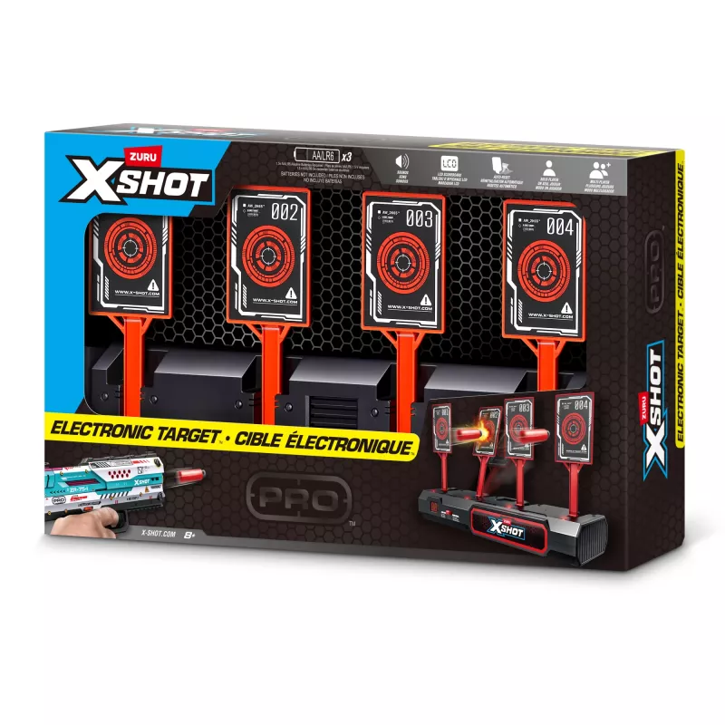 ZURU XSHOT Elektroniczna tarcza, Tarcza, 8 lat, AA, Czarny