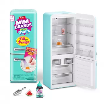 Zuru Mini Brands Mini Minis Fill the Fridge Playset — kolekcjonerskie miniaturowe akcesoria do lodówki spożywczej