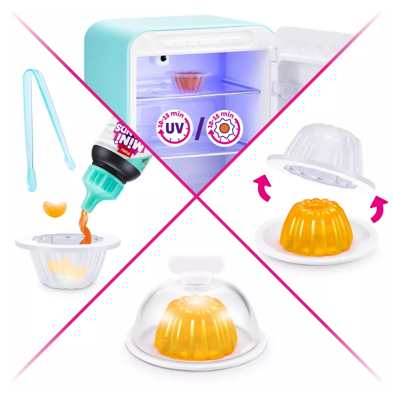 Zuru Mini Brands Mini Minis Fill the Fridge Playset — kolekcjonerskie miniaturowe akcesoria do lodówki spożywczej