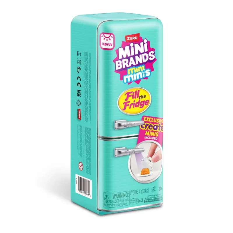 Zuru Mini Brands Mini Minis Fill the Fridge Playset — kolekcjonerskie miniaturowe akcesoria do lodówki spożywczej