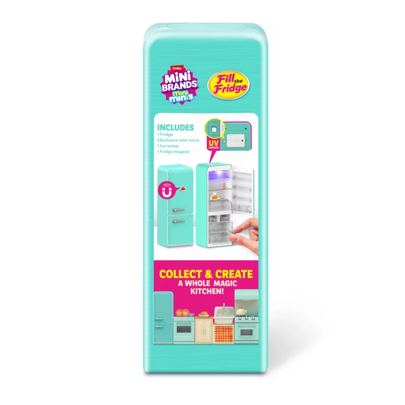 Zuru Mini Brands Mini Minis Fill the Fridge Playset — kolekcjonerskie miniaturowe akcesoria do lodówki spożywczej