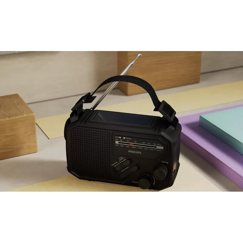 Radio przenośne Philips TAR1609/00 Analogowe i cyfrowe AM FM Czarny