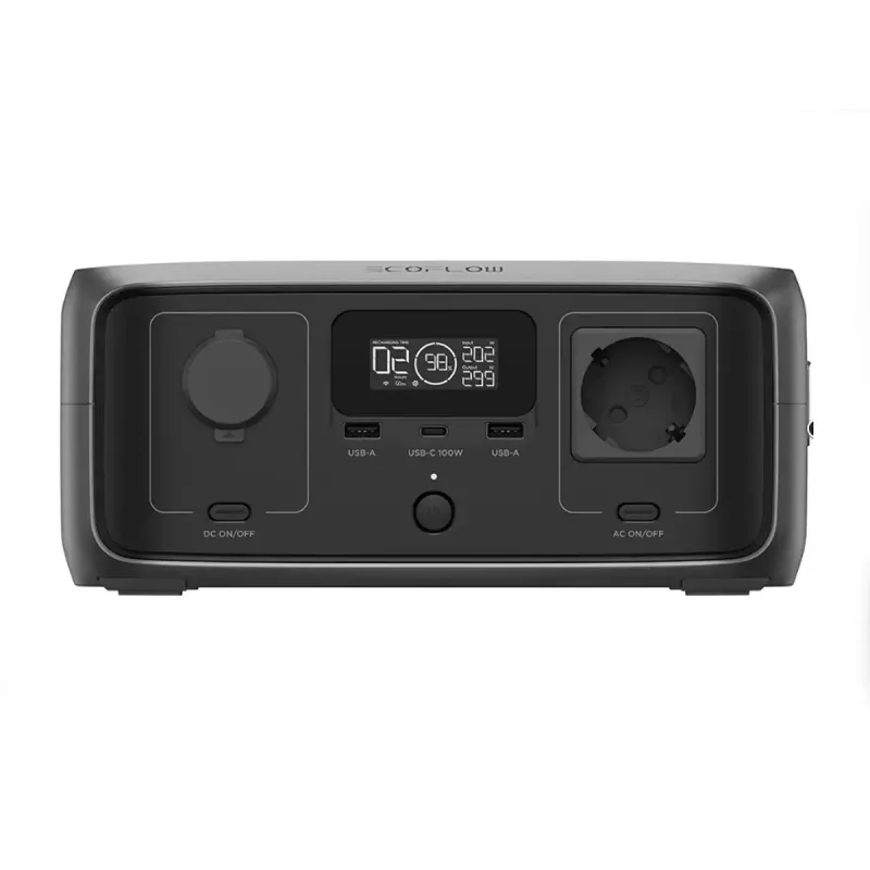 Przenośna stacja zasilania EcoFlow RIVER 3 UPS + panel fotowoltaiczny 45W TYPE-C, 245Wh