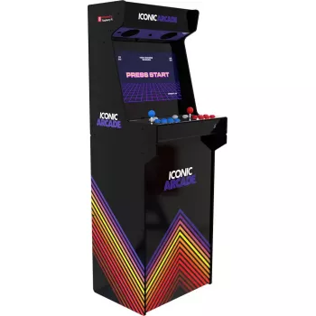 Szafa arkadowa Iconic Arcade — Full HD IPS 21 cali, Cortex‑A72 1.5 GHz, 1 GB RAM, Wi‑Fi, Gigabit Ethernet, MicroSD, Bluetooth, zasilanie DC