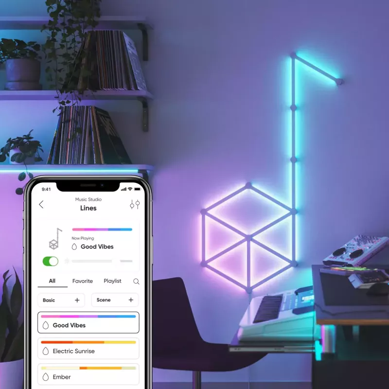 Nanoleaf Lines Starter Kit Inny Biały RGB IP20 15 szt.