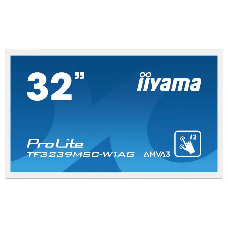 Monitor iiyama ProLite TF3239MSC-W1AG 31.5 cala (80 cm) Full HD 1920x1080 LED Dotykowy AMVA3 Biały