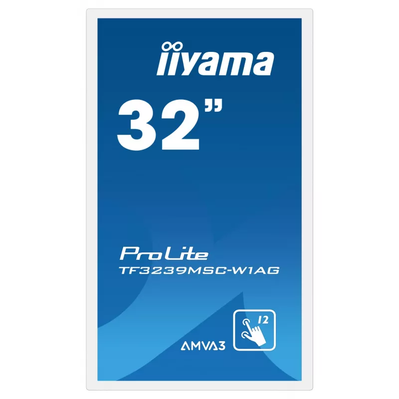 Monitor iiyama ProLite TF3239MSC-W1AG 31.5 cala (80 cm) Full HD 1920x1080 LED Dotykowy AMVA3 Biały