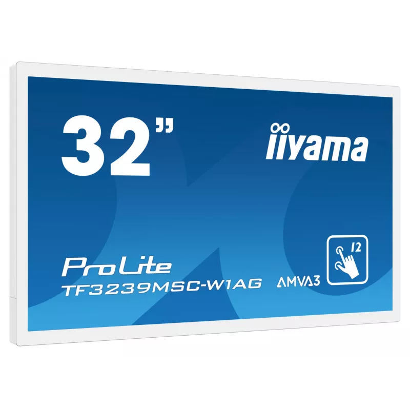 Monitor iiyama ProLite TF3239MSC-W1AG 31.5 cala (80 cm) Full HD 1920x1080 LED Dotykowy AMVA3 Biały
