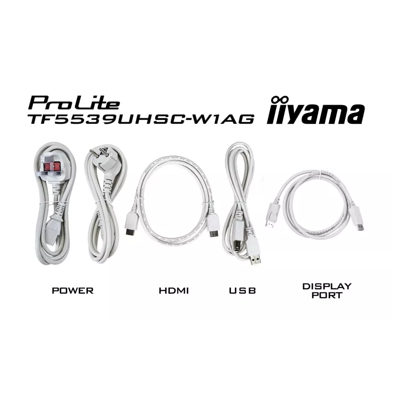 Monitor iiyama ProLite TF3239MSC-W1AG 31.5 cala (80 cm) Full HD 1920x1080 LED Dotykowy AMVA3 Biały