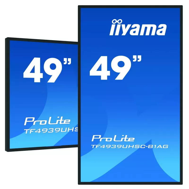 Monitor komputerowy iiyama ProLite TF4939UHSC-B1AG 124,5 cm (49 cali) 3840 x 2160 pikseli 4K Ultra HD LED Dotykowy Multi-user Czarny