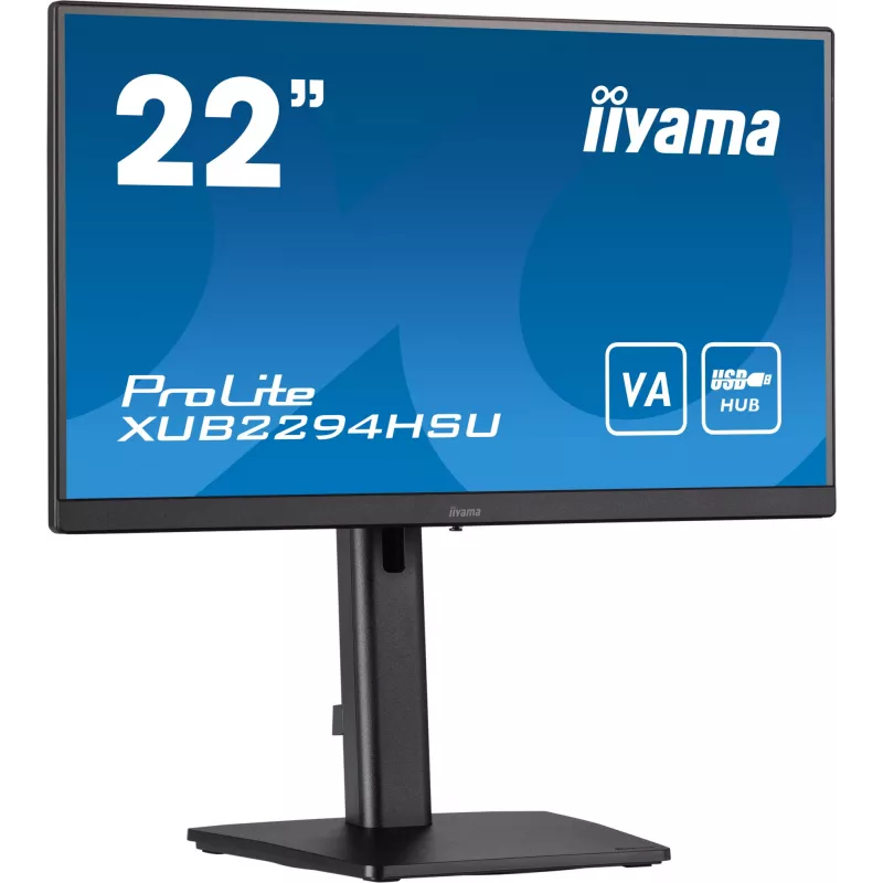 Monitor komputerowy iiyama ProLite XUB2294HSU-B2 54,6 cm (21,5 cala) 1920 x 1080 pikseli Full HD LCD czarny
