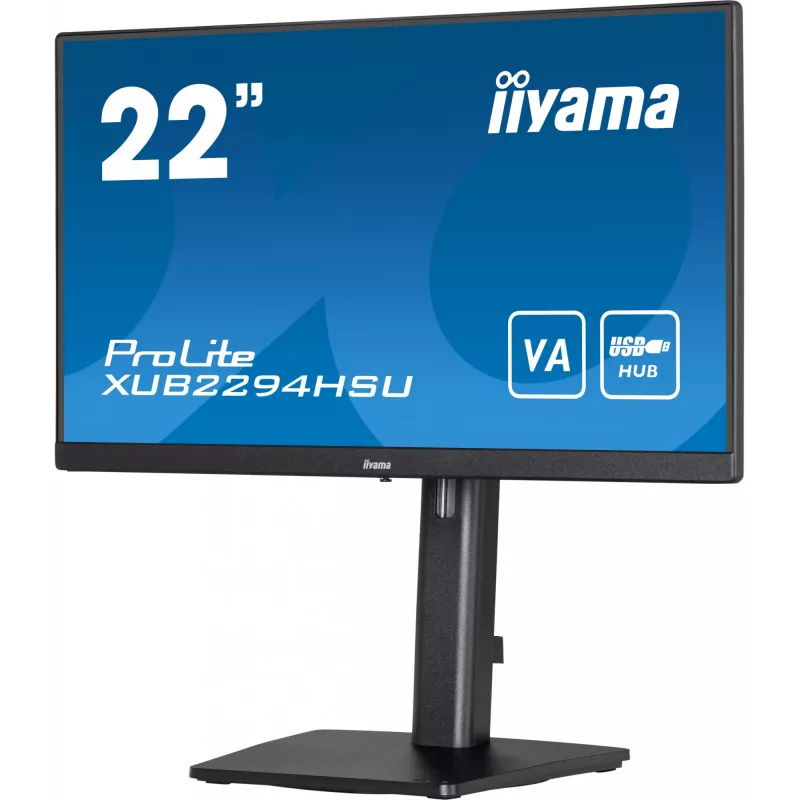 Monitor komputerowy iiyama ProLite XUB2294HSU-B2 54,6 cm (21,5 cala) 1920 x 1080 pikseli Full HD LCD czarny