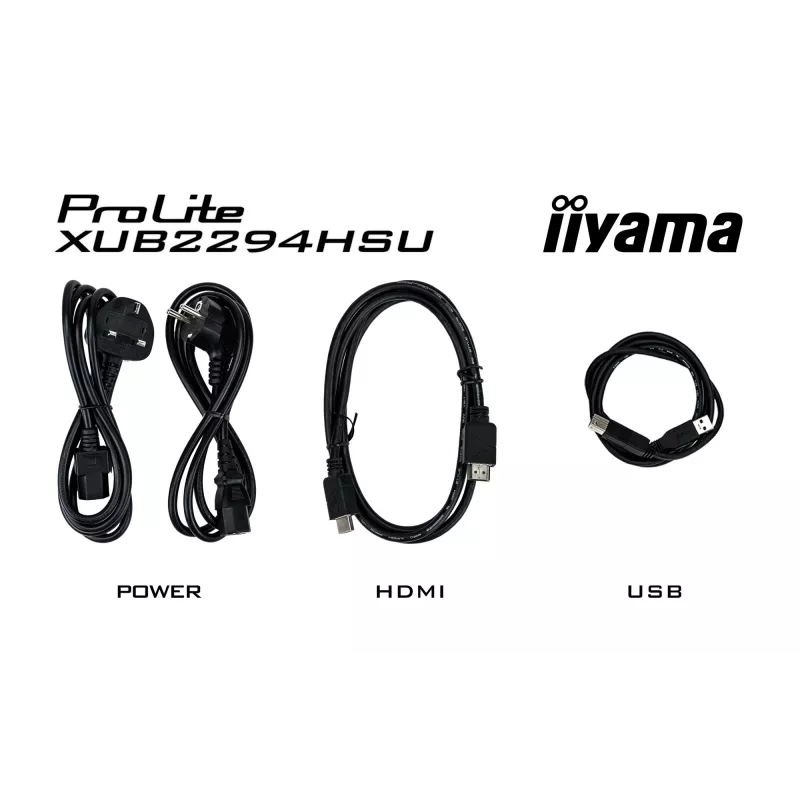 Monitor komputerowy iiyama ProLite XUB2294HSU-B2 54,6 cm (21,5 cala) 1920 x 1080 pikseli Full HD LCD czarny
