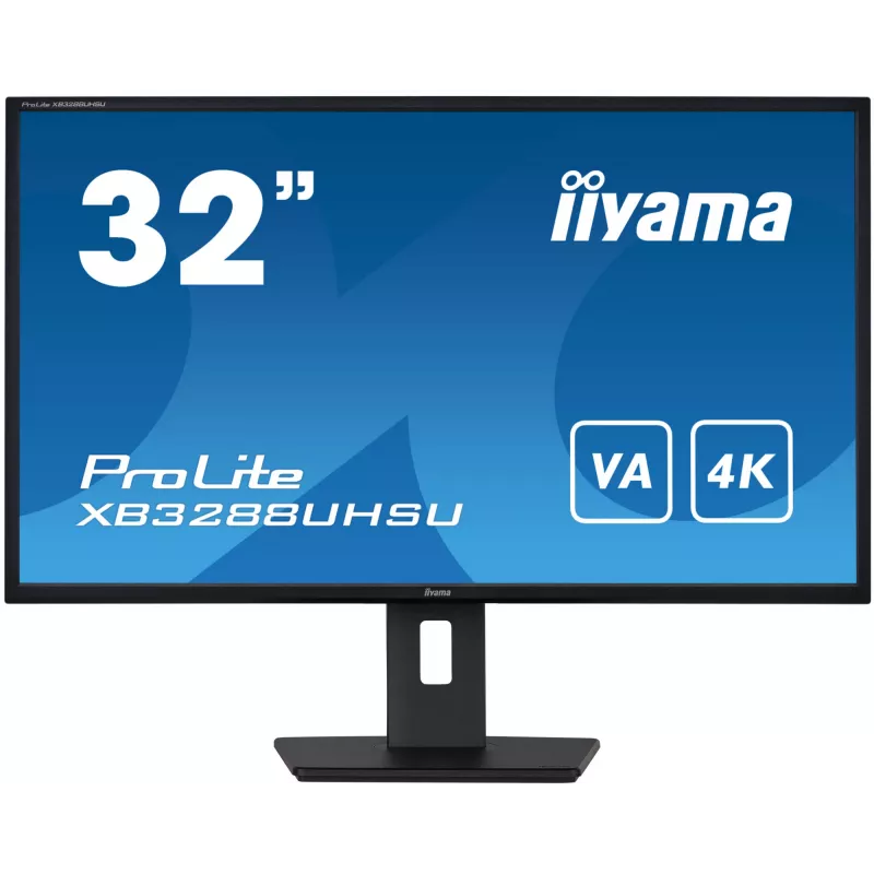 iiyama ProLite XB3288UHSU-B5 monitor komputerowy 80 cm (31,5 cala) 3840 x 2160 pikseli 4K Ultra HD LCD Czarny