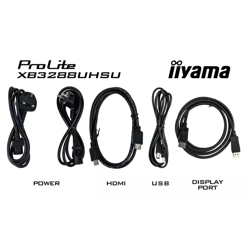 iiyama ProLite XB3288UHSU-B5 monitor komputerowy 80 cm (31,5 cala) 3840 x 2160 pikseli 4K Ultra HD LCD Czarny