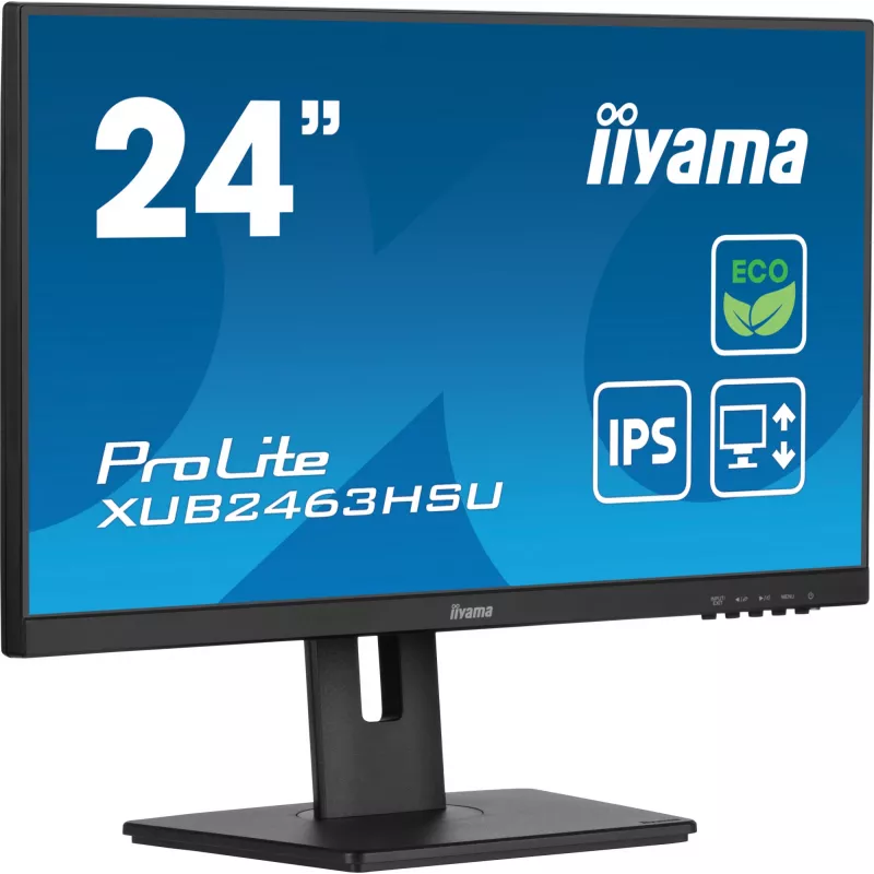 Monitor iiyama ProLite XUB2463HSU-B1 60,5 cm (23,8 cala) 1920 x 1080 pikseli Full HD LED czarny