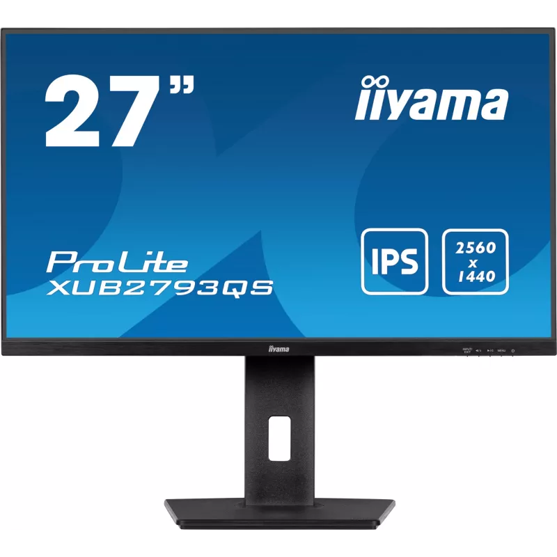 iiyama ProLite XUB2793QS-B7 monitor komputerowy 68,6 cm (27 cali) 2560 x 1440 pikseli Quad HD LED Czarny